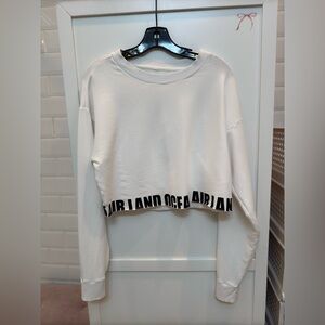 Alo yoga Air Land Ocean Crew Pullover - white